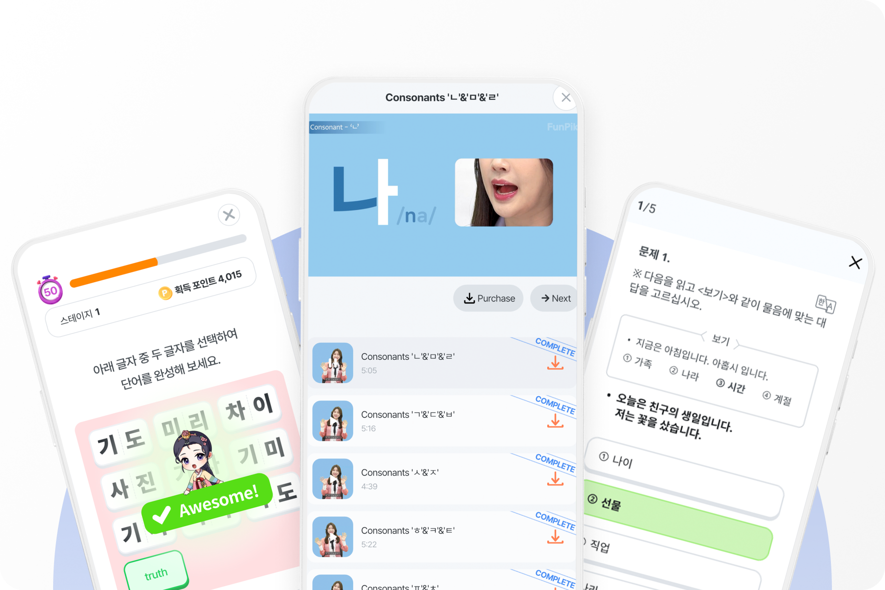 Complete Korean learning, all in FunPik!